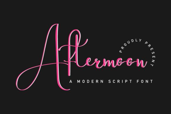 Aftermoon: A Script Font With Quiet Confidence