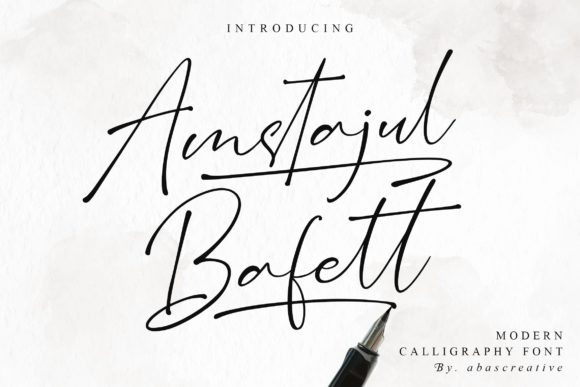 Amstajul Bafett: A Delicate Script Typeface for Editorial Design