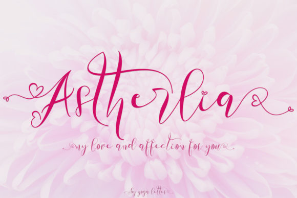 Astherlia: A Romantic Handwritten Font for Makers