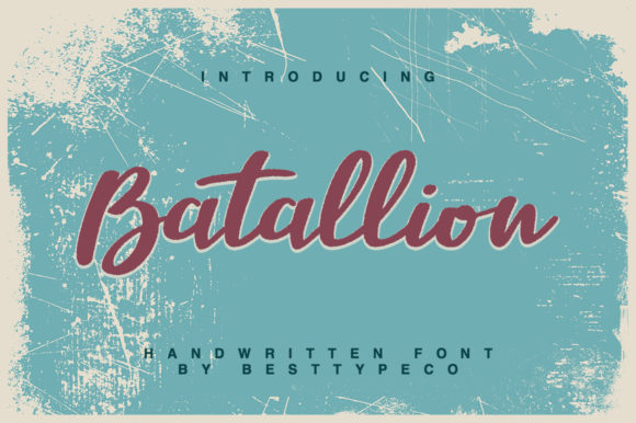 Batallion Font: Elevating Web Design with Handwritten Style