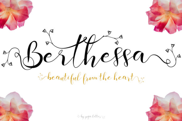 Berthessa Font: A Romantic Script for Elegant Branding