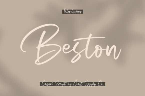 Beston Font: A Sweet Script for Crafters