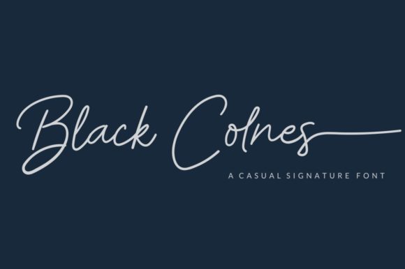 Black Colnes: A Handwritten Font for Makers