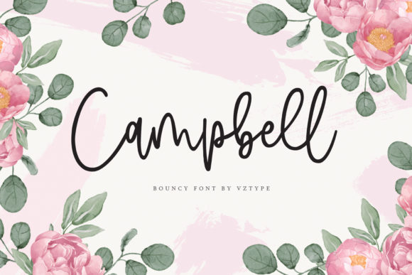 Campbell Font: A Modern Calligraphy Typeface for Branding