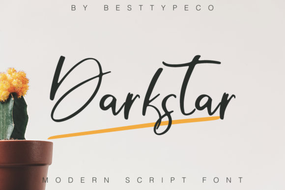 Darkstar: A Handwritten Font for Bold Branding