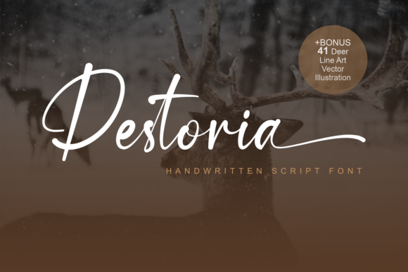 Destoria: A Handwritten Font for Brand Identity