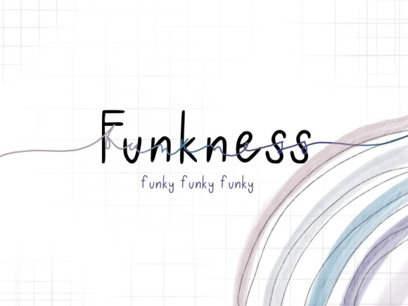 Funkness: A Modern Script Font for Editorial Design