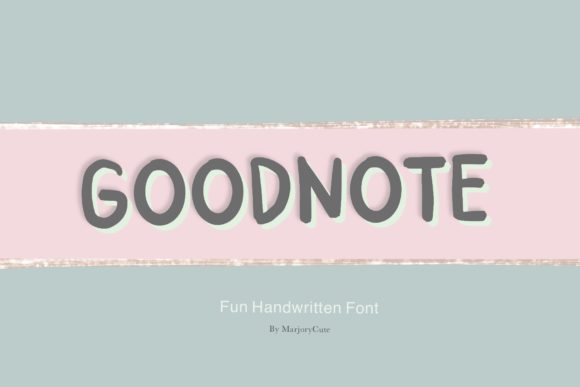 Goodnote: A Handwritten Font for Polished Branding
