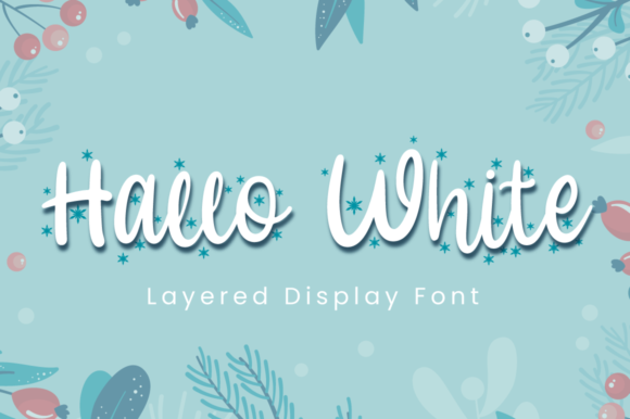 Hallo White: A Festive Script Font for Marketers