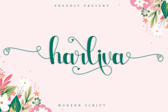 Harliva: A Handwritten Font for Modern Editorial Design