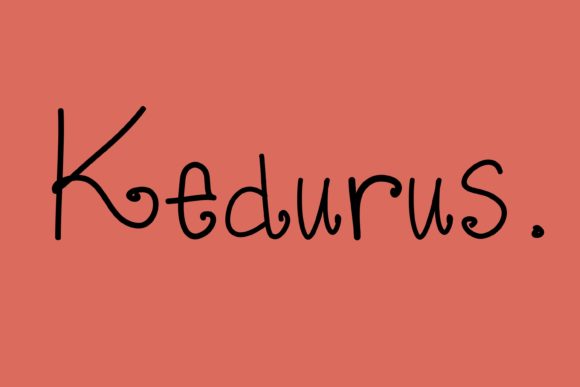 Kedurus: A Handwritten Font for Branding