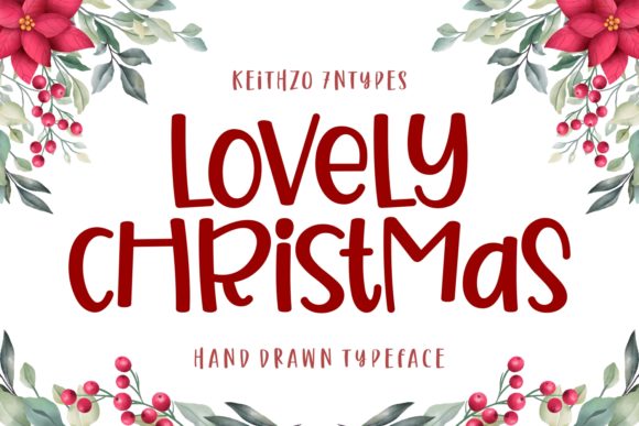 Lovely Christmas: A Joyful Display Font for Editorial Design