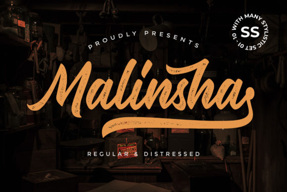 Malinsha: A Vintage Handwritten Font for Branding