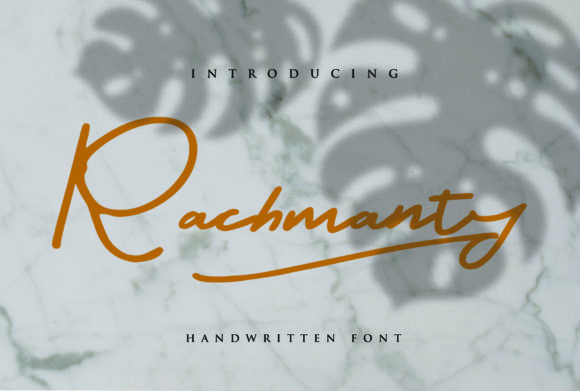 Rachmanty: A Handwritten Font for Digital Elegance
