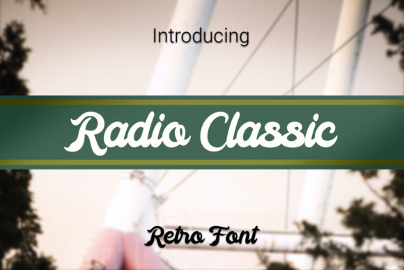 Radio Classic: A Retro Script Font for Web Design