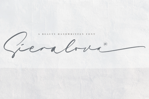 Sieralova: A Relaxed Handwritten Font for Editorial Design