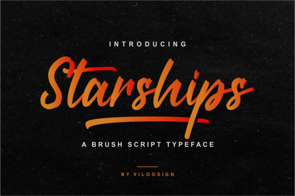 Starships Font: A Bold Handwritten Typeface for Crafters