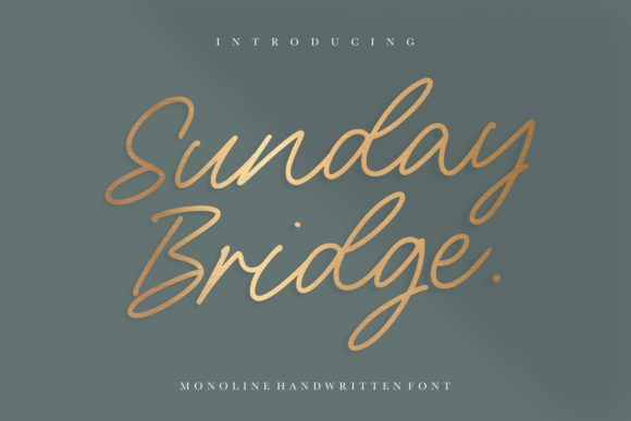 Sunday Bridge Font: A Modern Handwritten Typeface for Branding