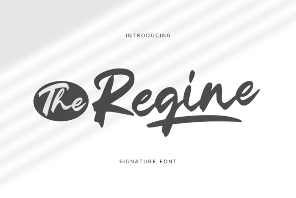 The Regine: A Handcrafted Script Font for Bold Campaigns